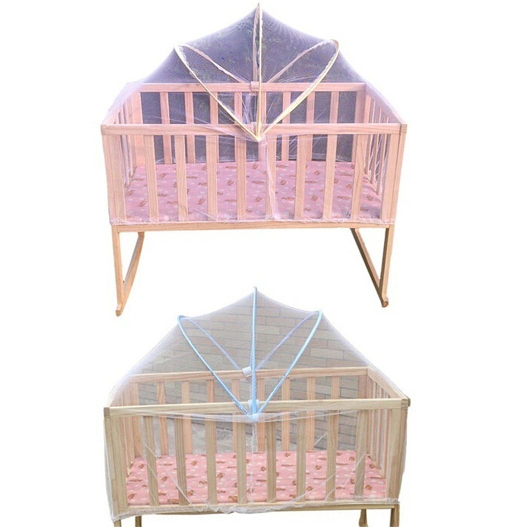 1 x Baby Cradle Bed Mosquito Nets Summer Baby Safe Arched Mosquitos Net, Random Color