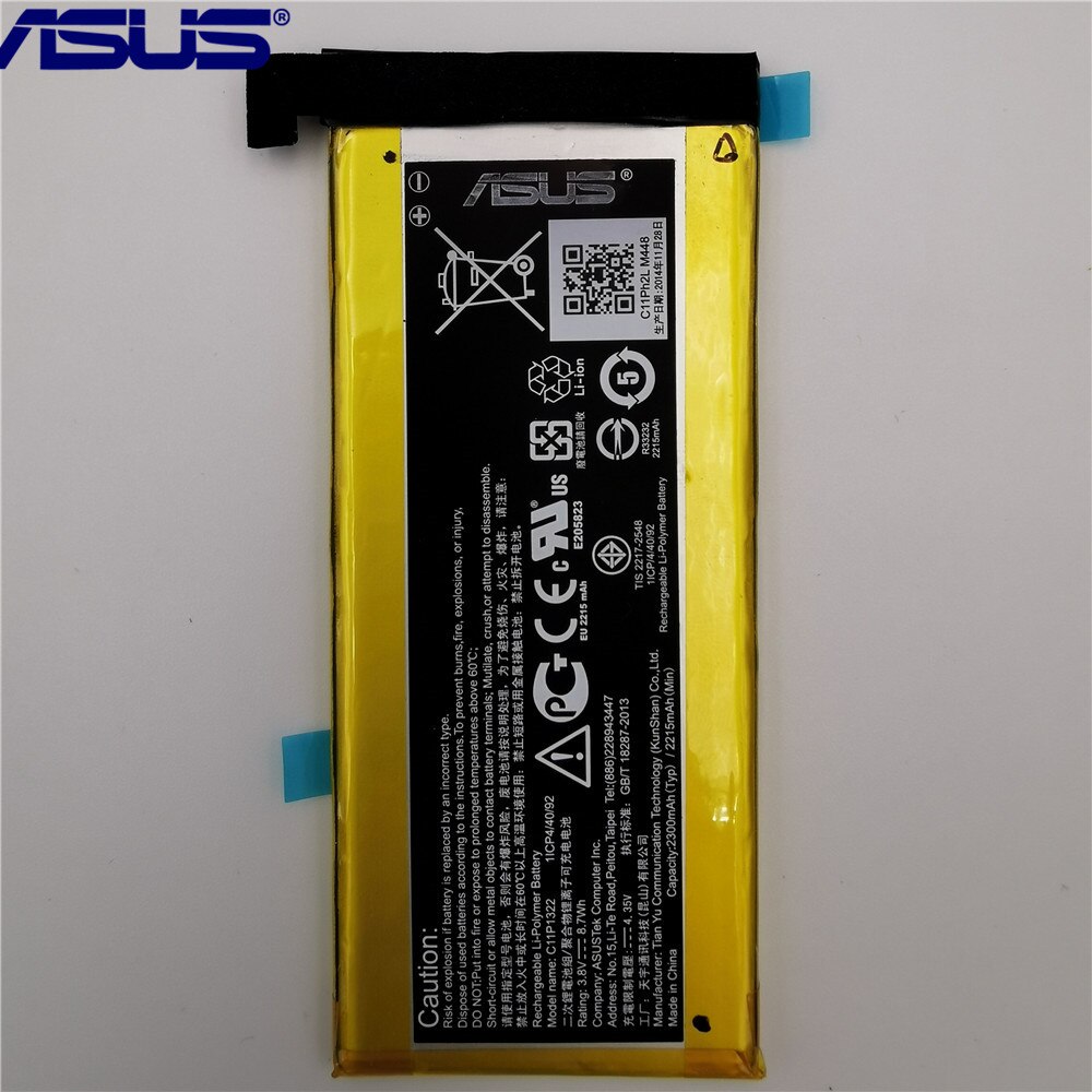 100% Original ASUS padfone X Battery For ASUS padfone S / padfone X T00N PF500KL T00D C11P1322 2215mAh+Free Tools