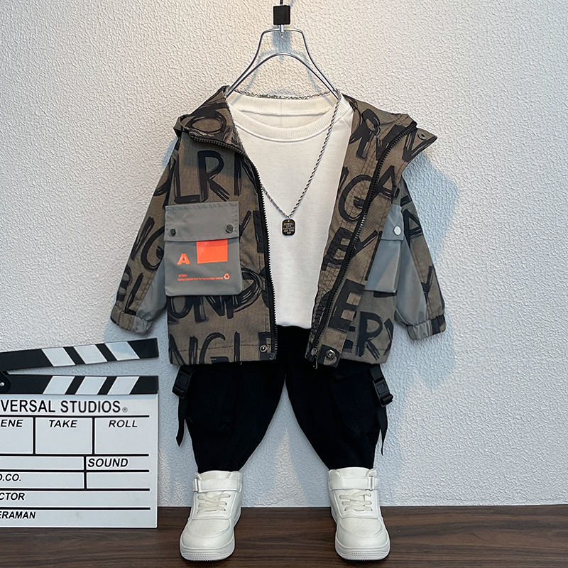 Jongens Meisjes Mode Jas Kinderkleding Jongens Jassen Herfst Kleding Windbreakers Herfst Jongens Koreaanse Stijl Knappe Jassen