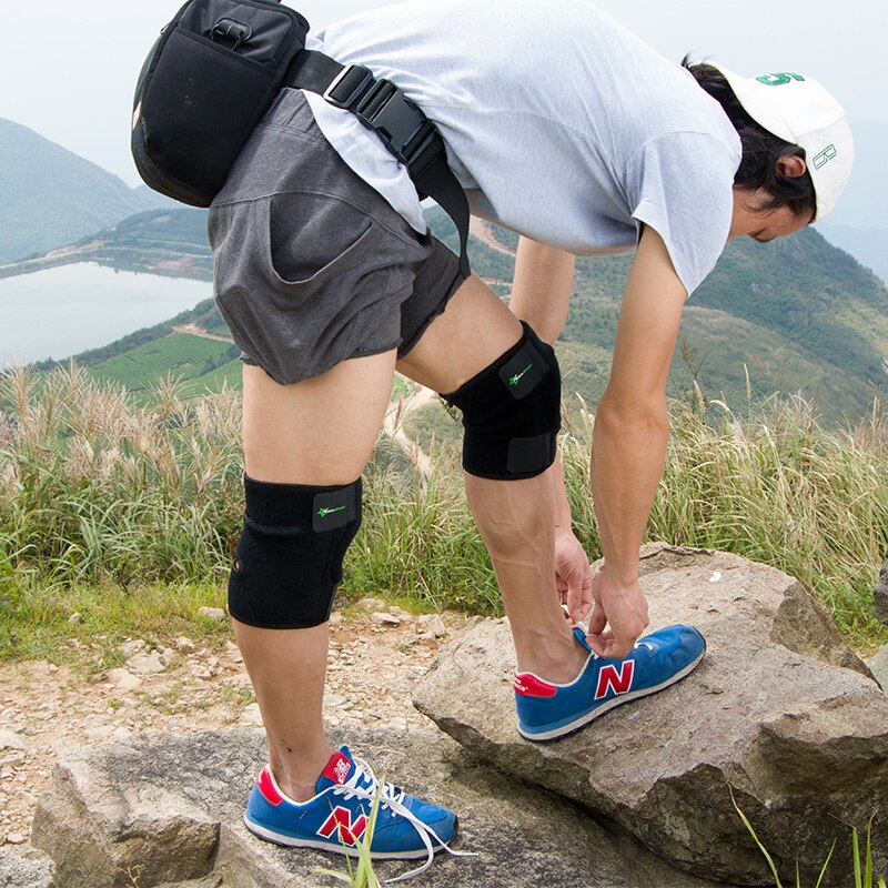 ROCKBROS-rodilleras elásticas ajustables, profesionales para correr, soporte deportivo para rodilla, de seguridad, para ciclismo, baloncesto y voleibol
