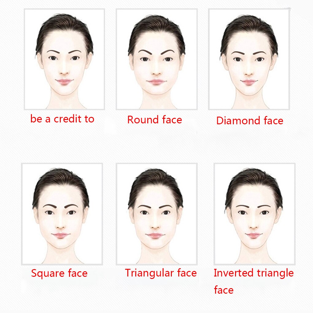 Eyebrow Razor Trimmer Shaper Shaver Facial Hair Remover Stainless Steel Color Random Plastic Long Handle