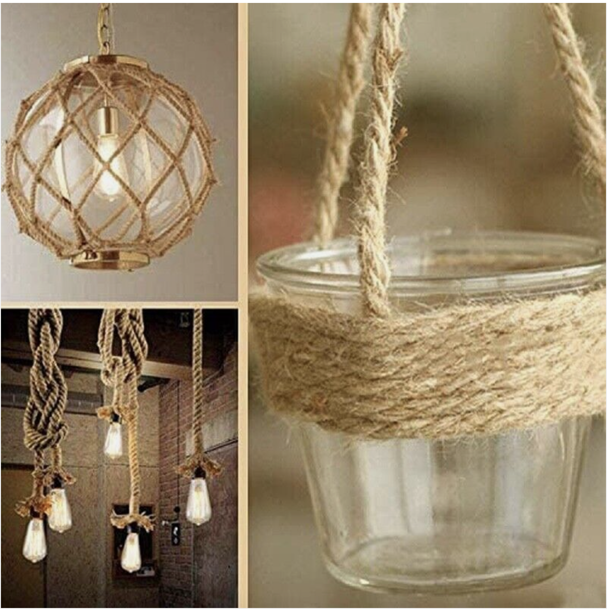 Corde de ficelle en jute pour le jardinage, optique naturelle, ficelle de jardin, artisanat de faisceau, arts, emballage , 20mm