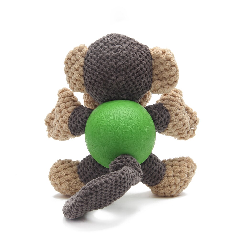 Dog Toys for Small Dogs Molar Bite Rubber Chew Small Toys Interactive Cute Dogs Teeth Cleaning Pets Accessories Monkey Pattern