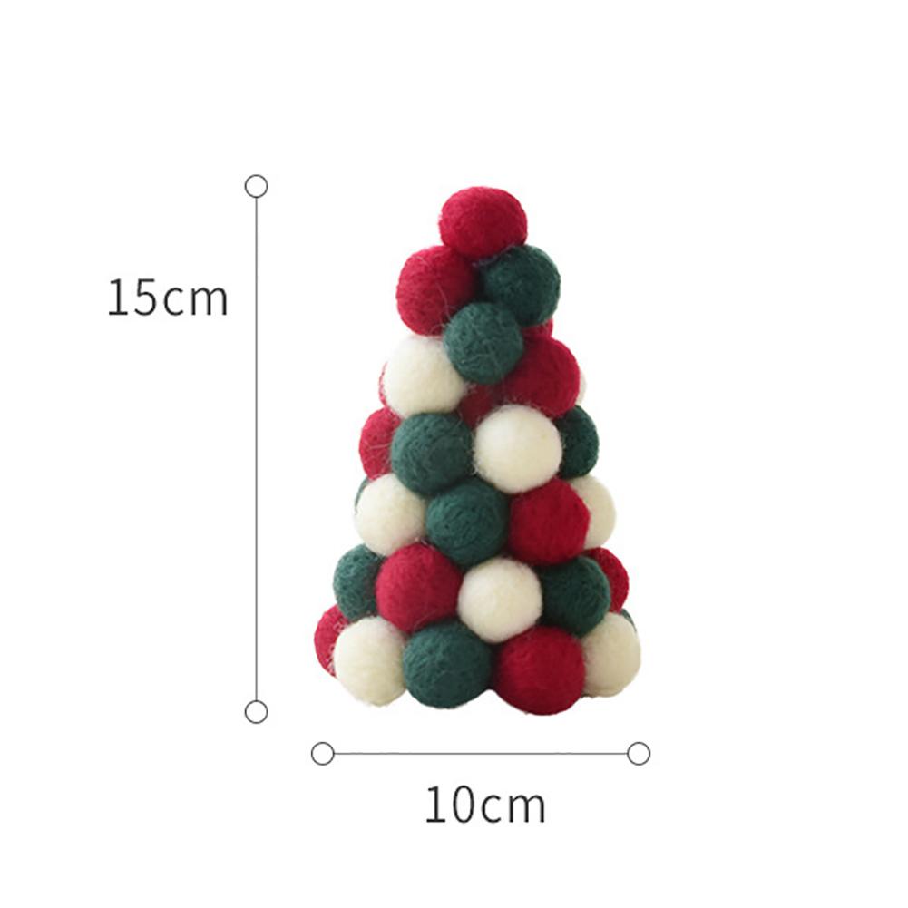 Guirnalda de Navidad de fieltro de lana, adorno colgante para puerta, Mini guirnalda de árbol de Navidad, adorno de sobremesa, corona de Adviento: Blue
