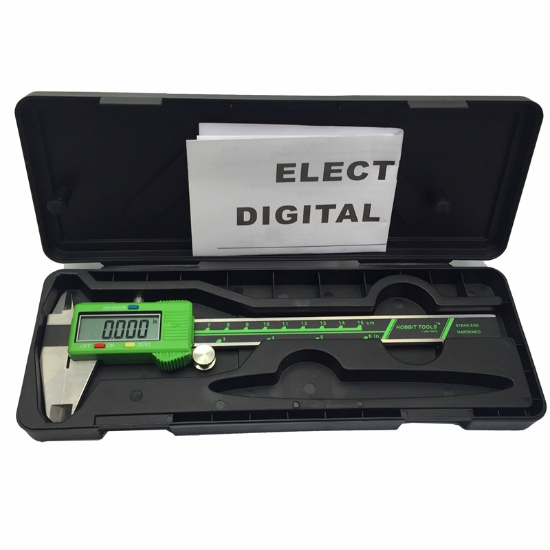 Green color digital caliper 0-150mm 6inch electronic vernier caliper stainless steel digital Schieber caliper guage