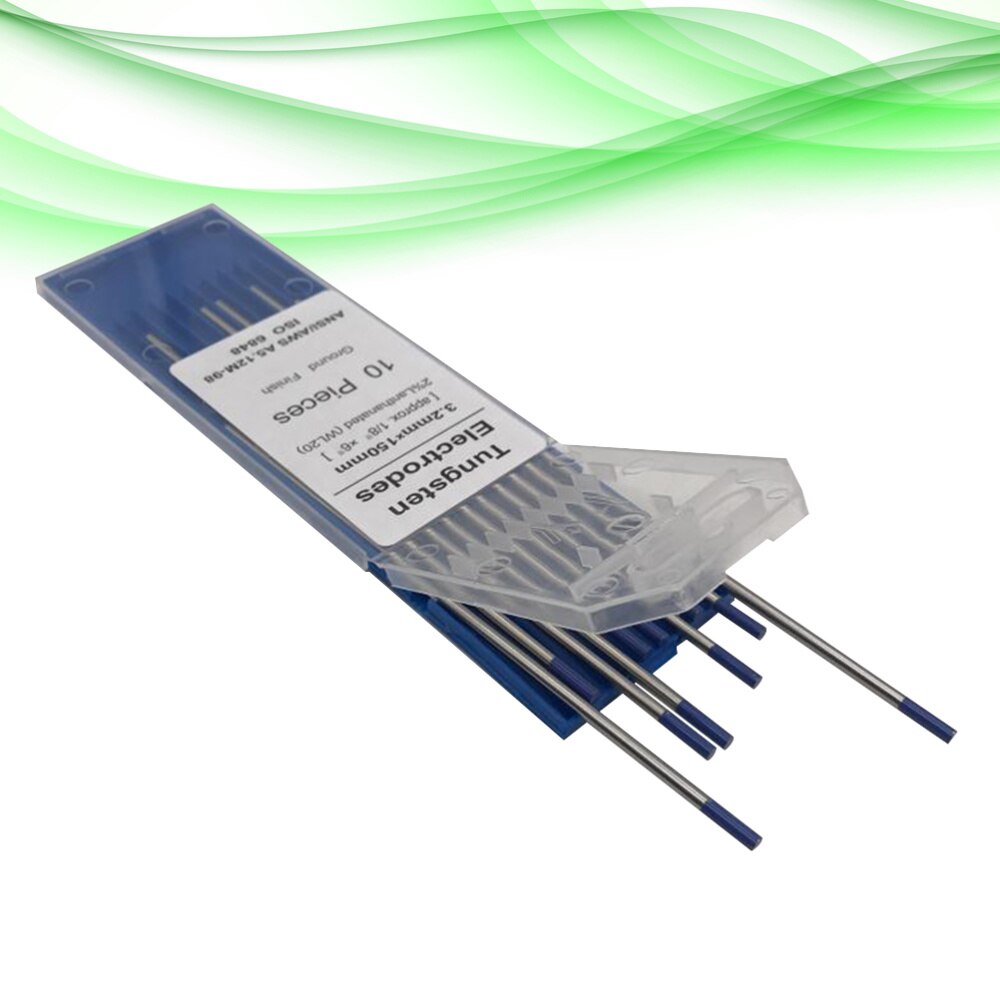 10pcs Portable Practical Tungsten Electrodes Welding Electrodes Welding Rods for Aluminum alloy Stainless Steel: Silver 2