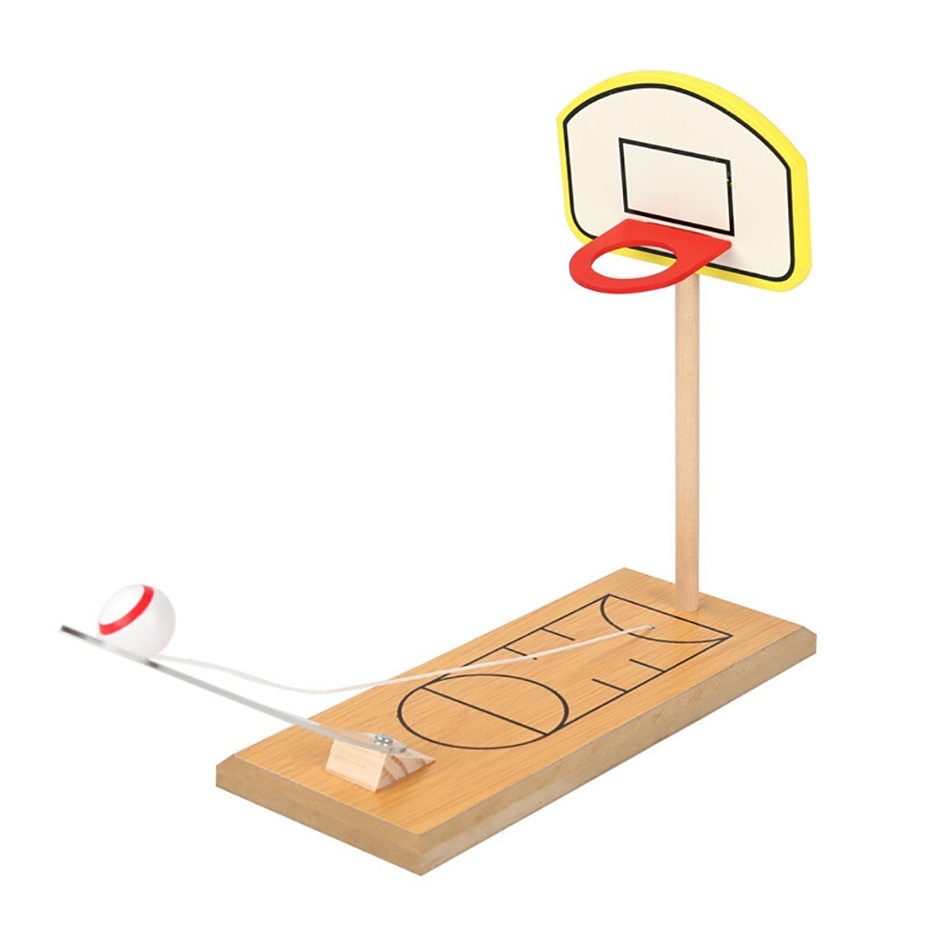 neue Heiße Mini Holz Basketball Schießen Spiel Tabletop Büro Schreibtisch-Spiel Neuheit Lustige bildungs Art spielzeug: Ursprünglich Titel