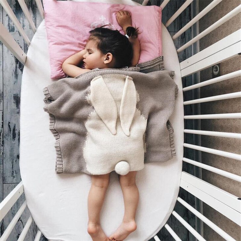 Pasgeborenen Slapen Quilt Deken Baby Speelkleed Konijn Kinderwagen Cover Kinderen Quilt Dutje Student Kids School Dekbed Sofa Dekens