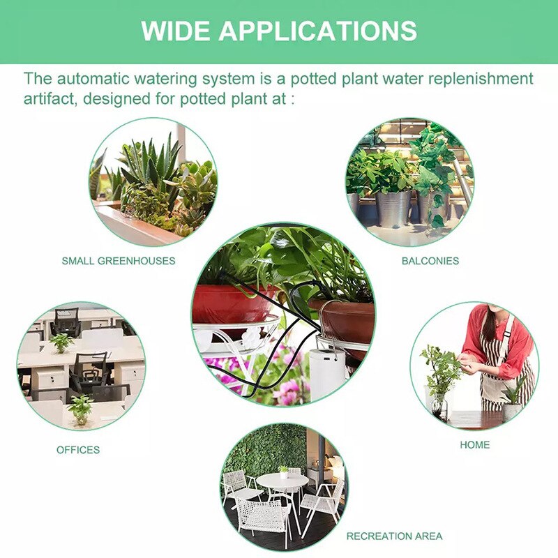 12/8/4/2 Head Pump Timer System Indoor Automatic Watering Pump Controller Flowers Plants Home Sprinkler Drip Irrigation Device