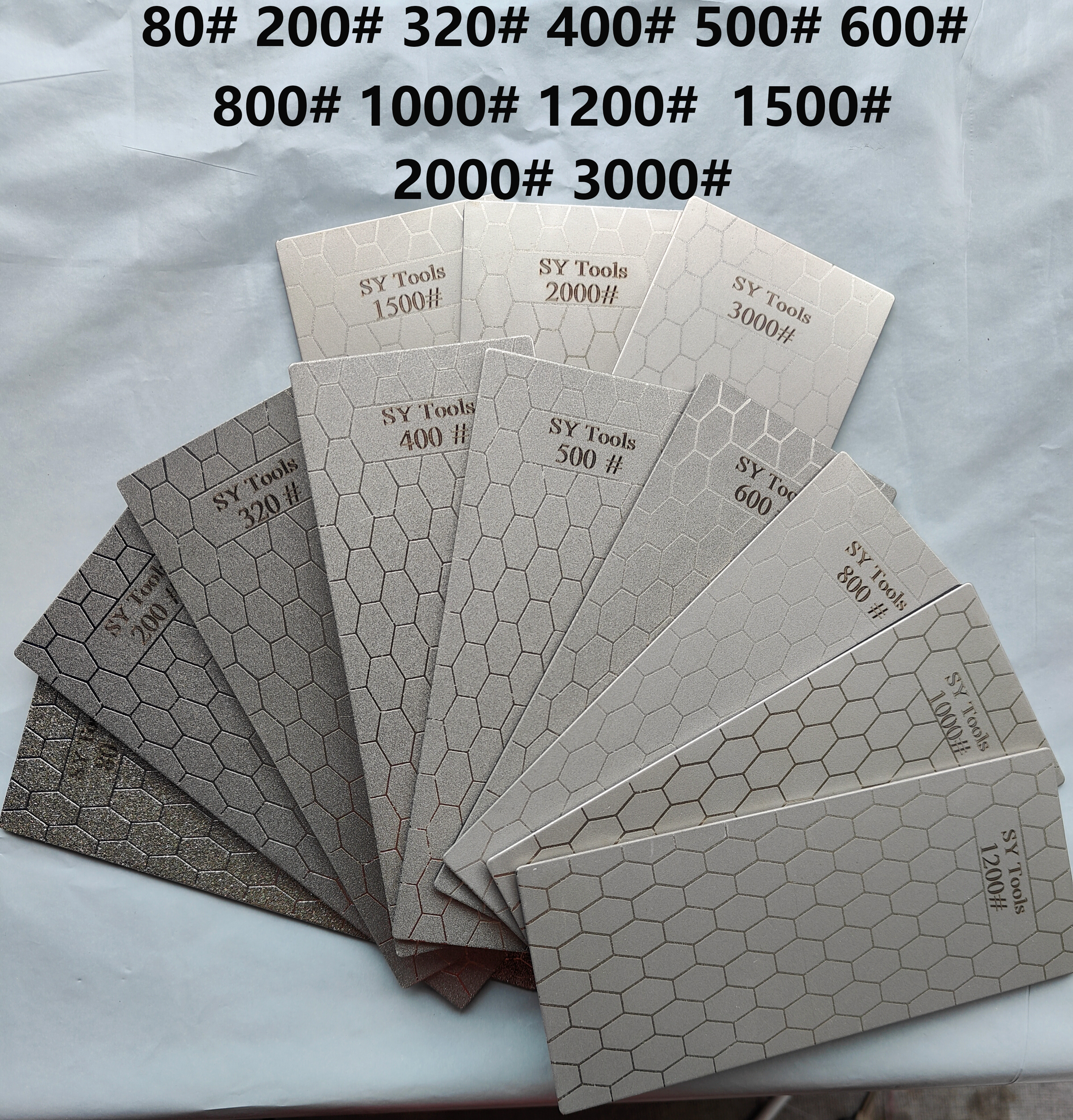 Juegos de piedras de afilar de diamante, sistema de afilado de cuchillos de diamante, herramientas de cuchillos de cocina para exteriores, piedra de afilar: Negro