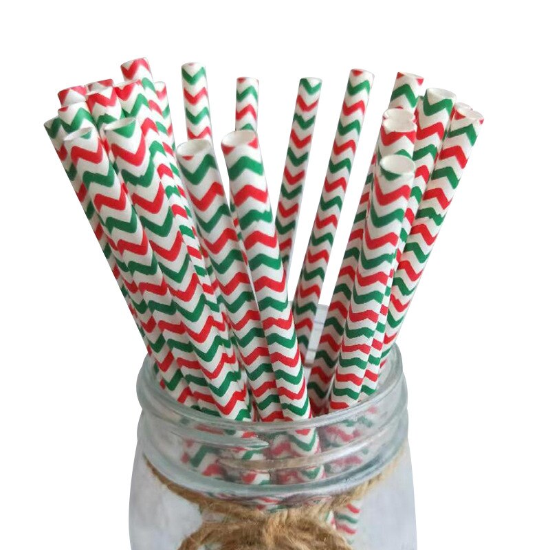 50/25Pcs Kerst Papier Rietjes Wegwerp Sneeuwvlok Rietje Vrolijk Kerstfeest Decor Voor Thuis 2022 Jaar Party levert: 01 / 2 bag (50pcs)