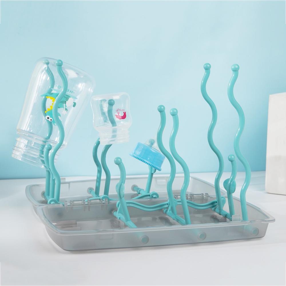 Bottle Dry Rack Baby Bottle Drain Drying Racks Blu... – Grandado