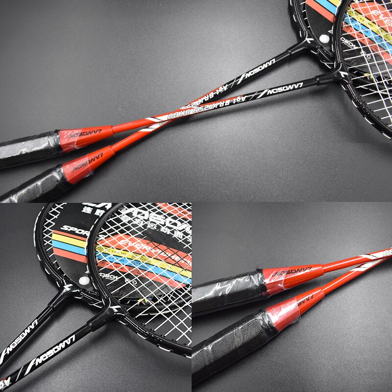 2pcs Badminton Rackets Set Family Double Badminton Game Racquet Light Weight Playing Trainning Badminton Raquette