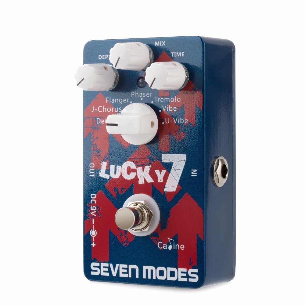 Caline cp -38 syv moduser gitarpedaler gitar heldig 7 pedal digital krets med aluminiumslegeringshus true bypass