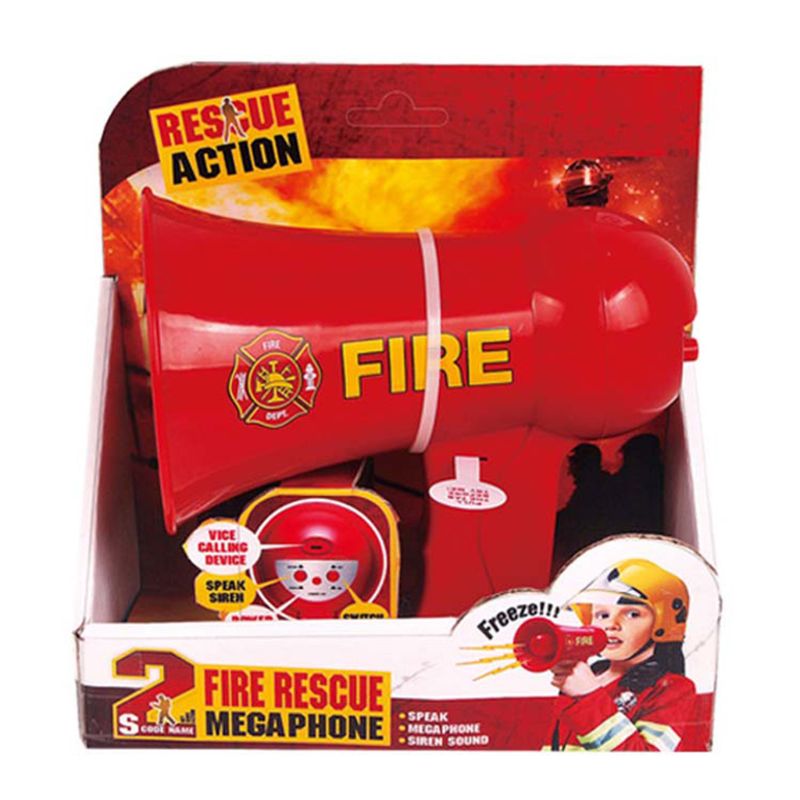 Fire Fighting Megaphone for Kids Pretend Firemen Portable Hand Speaker Toys