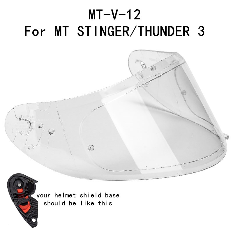 MT Helmet visor replacement wind shield for MT THUNDER 3 SV STINGER helmet original MT equipments: green