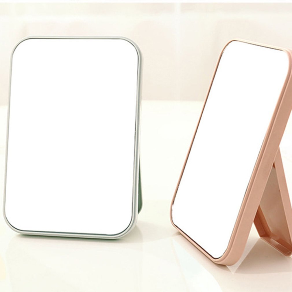 Bærbart ansigtsmakeup spejl kompakt foldbart skrivebord makeup spejl kvinder skønhed værktøj kommode kosmetisk spejl
