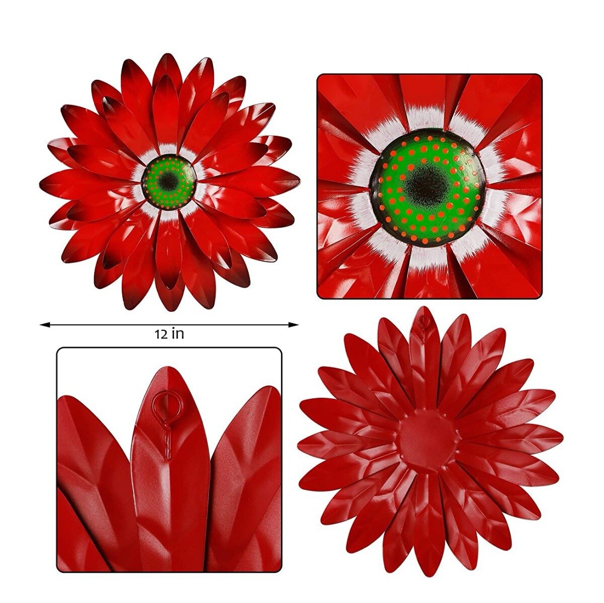 Scultura di fiori in metallo parete arte giardino decorazione picchetti per esterni cortile colorato interno in ferro battuto decorazioni floreali per feste 2022