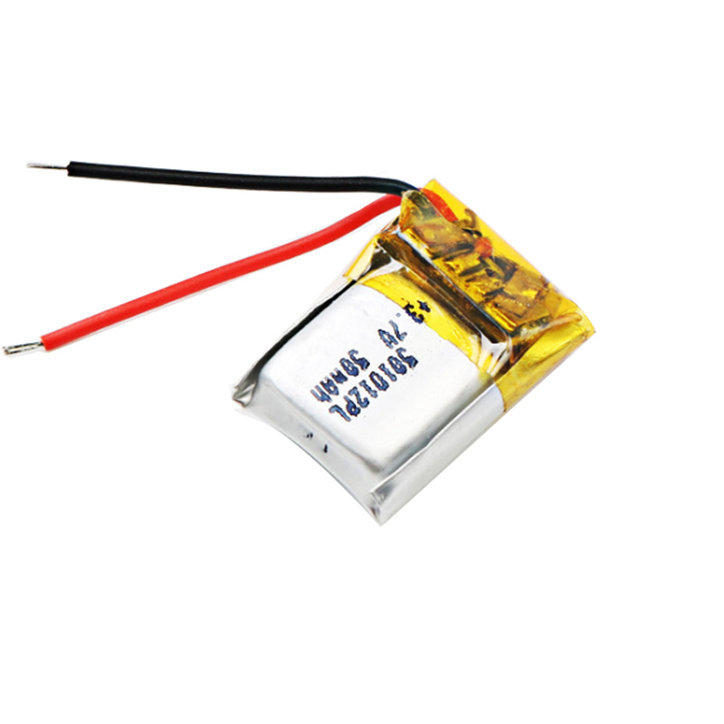 Batería de iones de polímero de litio recargable 3,7 V 50mah 501012 para MP3 MP4 auriculares bluetooth juguetes con GPS lápiz de lectura altavoz reloj inteligente