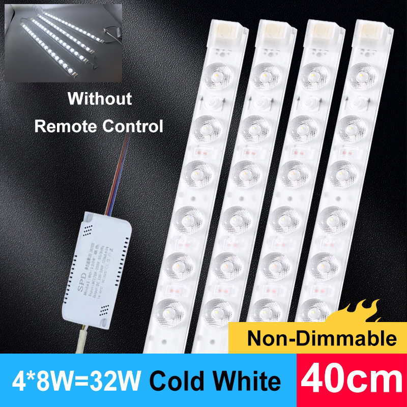 LED Module 220V Ceiling Light LED Module Light Bar 40cm 50cm Energy saving Replacement LED For Living Room Bedroom Ceiling Light: WHITE