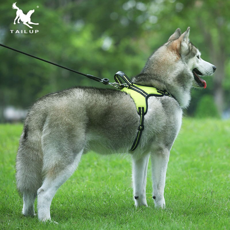 TAILUP S-XXL Einstellbare Reflektierende Haustier nutzbar machen Für Kragen K9 gepolstert extra Große Große Mittel Kleine Hund Geschirre weste 3 Bunte
