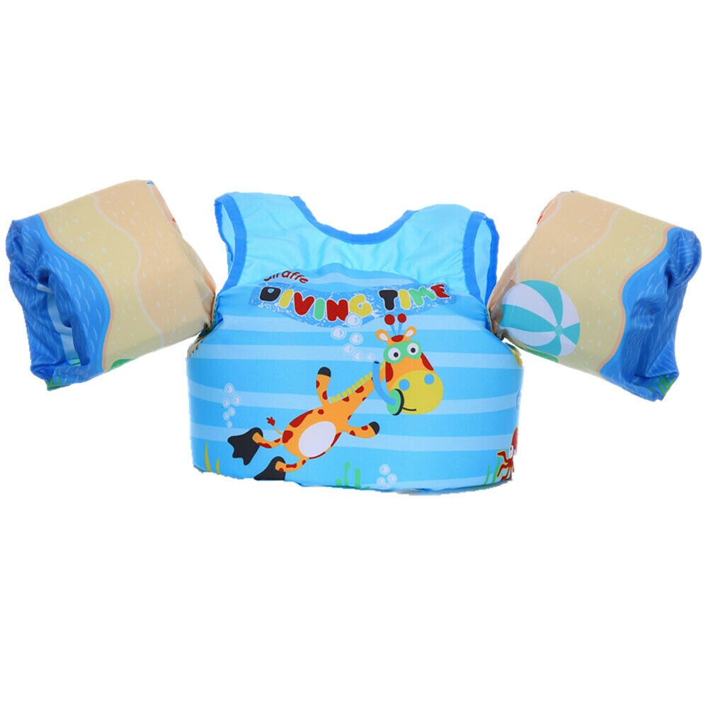 Baby Jongens Meisjes Zwemvest Cartoon Peuter Float Surfen Ring Zwembad Baby Kid Zwemmen Reddingsvest Drijfvermogen 2- 7T Veiligheid Vest