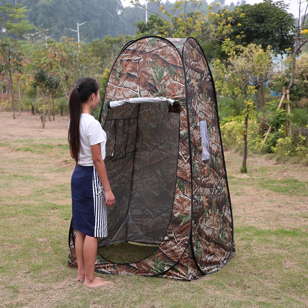 Outdoor Privacy Wc Douche Tent Draagbare Camping Pop Up Tent Camouflage Changing Camping Tent Anti Uv Dressing Douche Tent