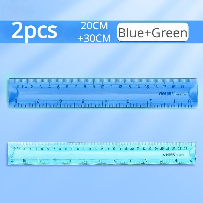 Student Aesthetic Stationery Soft RulerCute Color Ruler 30CM Soft Ruler Flexible Ruler 20CM School Supplies Kawaii Stationery: Pink