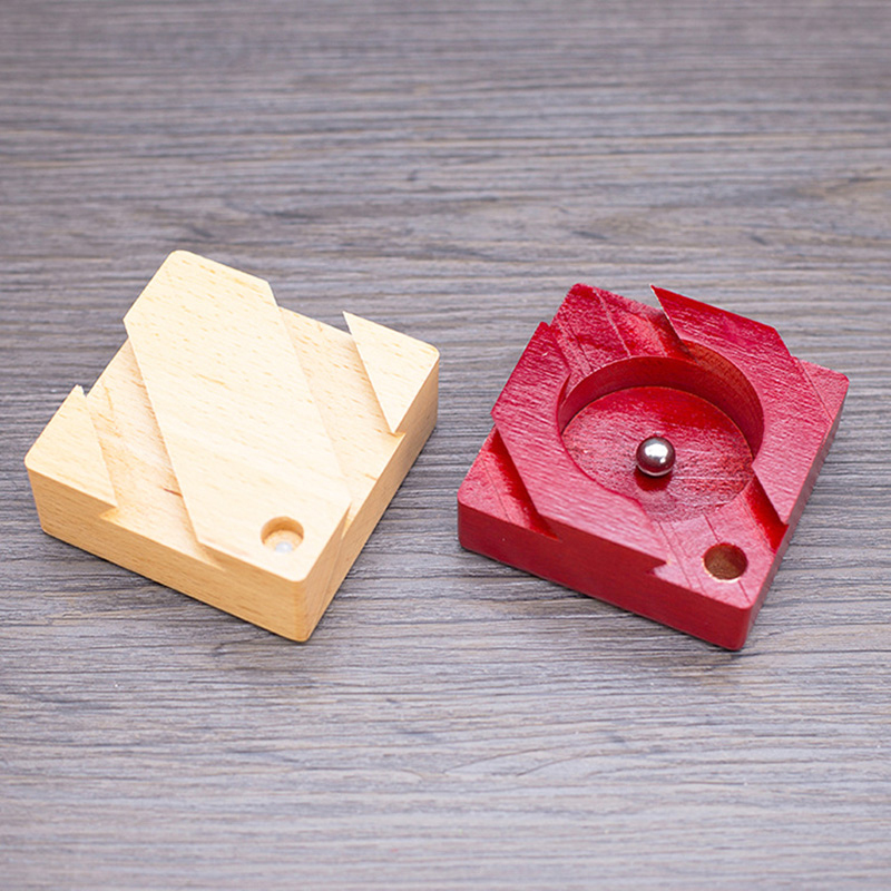 Unmöglichke Puzzlebox mit versteckten Fächern, 3D-Gehirnentaser aus Holz für Erwachsene und Kinder, Luban Lock Juegos De Ingenio Madera
