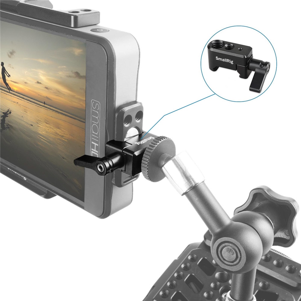 Pince otan à dégagement rapide small rig avec filetage 1/4 "3/8" M2.5 pour chaussure froide/Support de moniteur/Extension de tête à billes bras magique-1973