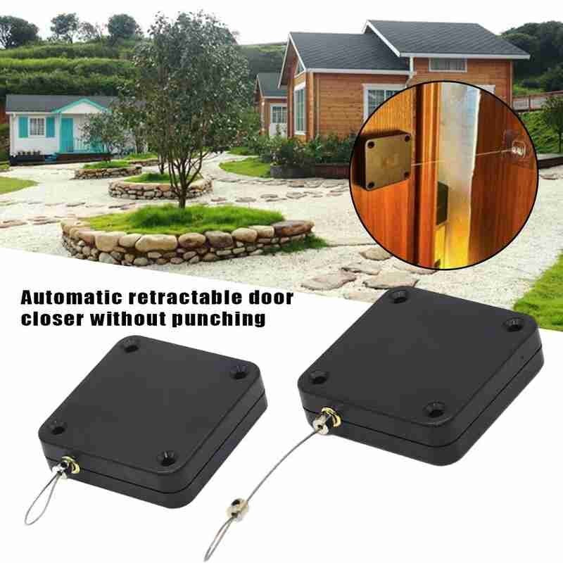 Door Closer Punch-Free Automatic Sensor Door Closer Universal Door Closer Automatic Organizer Sliding Door Closer