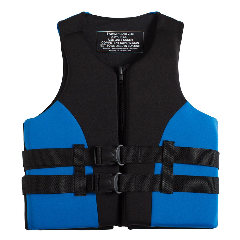 Safety Life Vest Neoprene Fishing Life Jacket Water Sports Kayaking Boating Drifting Universal Swimming Ski Drifting Vest Suit: Blue / M