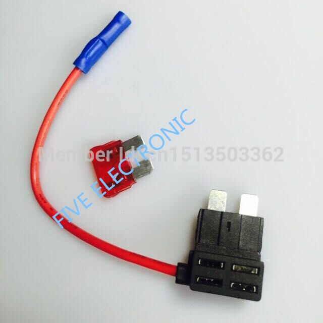 Medium Take electrical appliances of CAR fuse box Auto Fuse Holder WITH WIRING, with Small Plug. Free Safety Piece