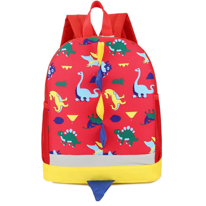 Cute Dinosaur Toddler Backpack Schoolbag Kindergarten Preschool Backpack for Boys Girls Lightweight Kids Bags mochila infantil: red