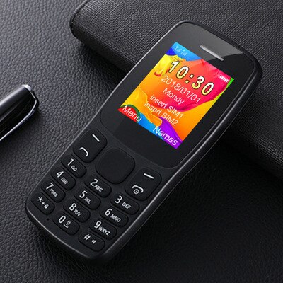 Kumi Kumi Unlocked Functie Mobiele Telefoon Dualsim Card Senior Kids Egnlish Russische Mobiel Bluetooth Xiami: Black