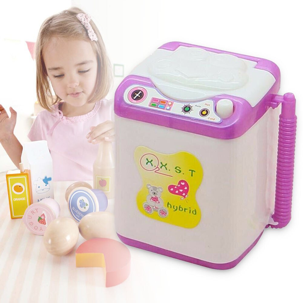 Kids Washing Machine Pre School Play Toy Washer Washing Beauty Sponges YH-17