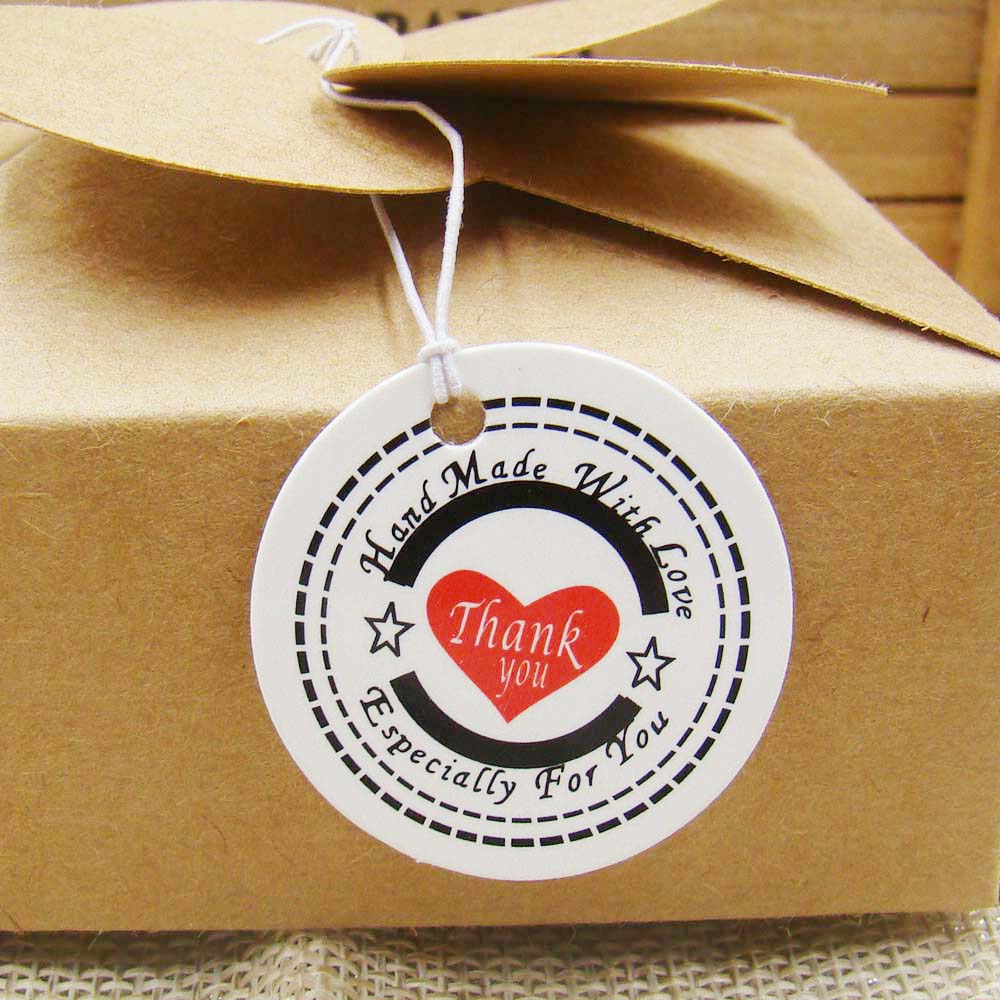 50 stuks Dank U Tags Kraftpapier vooral voor u Vintage product Tag Bruiloft gunsten handgemaakte hang tag met liefde