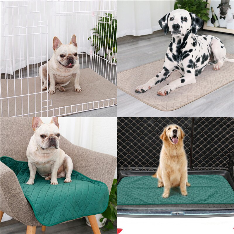 Tapis de pipi lavable en Polyester pour chien et chat, tapis très absorbant, étanche, tapis d'entraînement pour chiot, réutilisable, boîte à litière propre