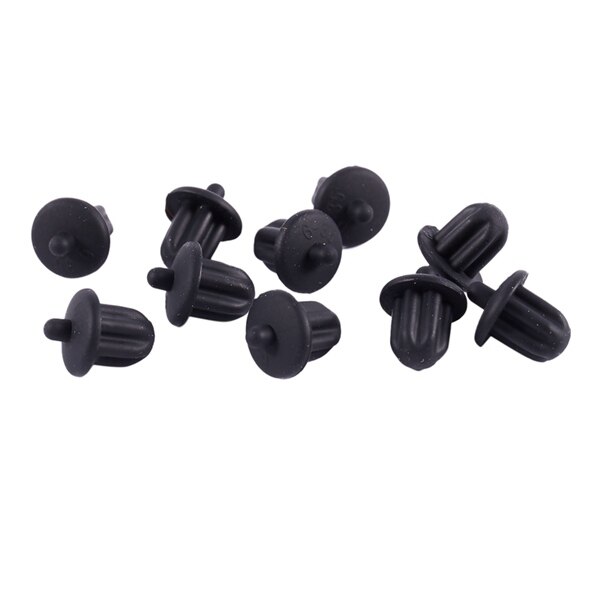 10x Zwart Rubber 6.35Mm Audio Jack Pc Dvd Microfoon Socket Stofkap: Default Title