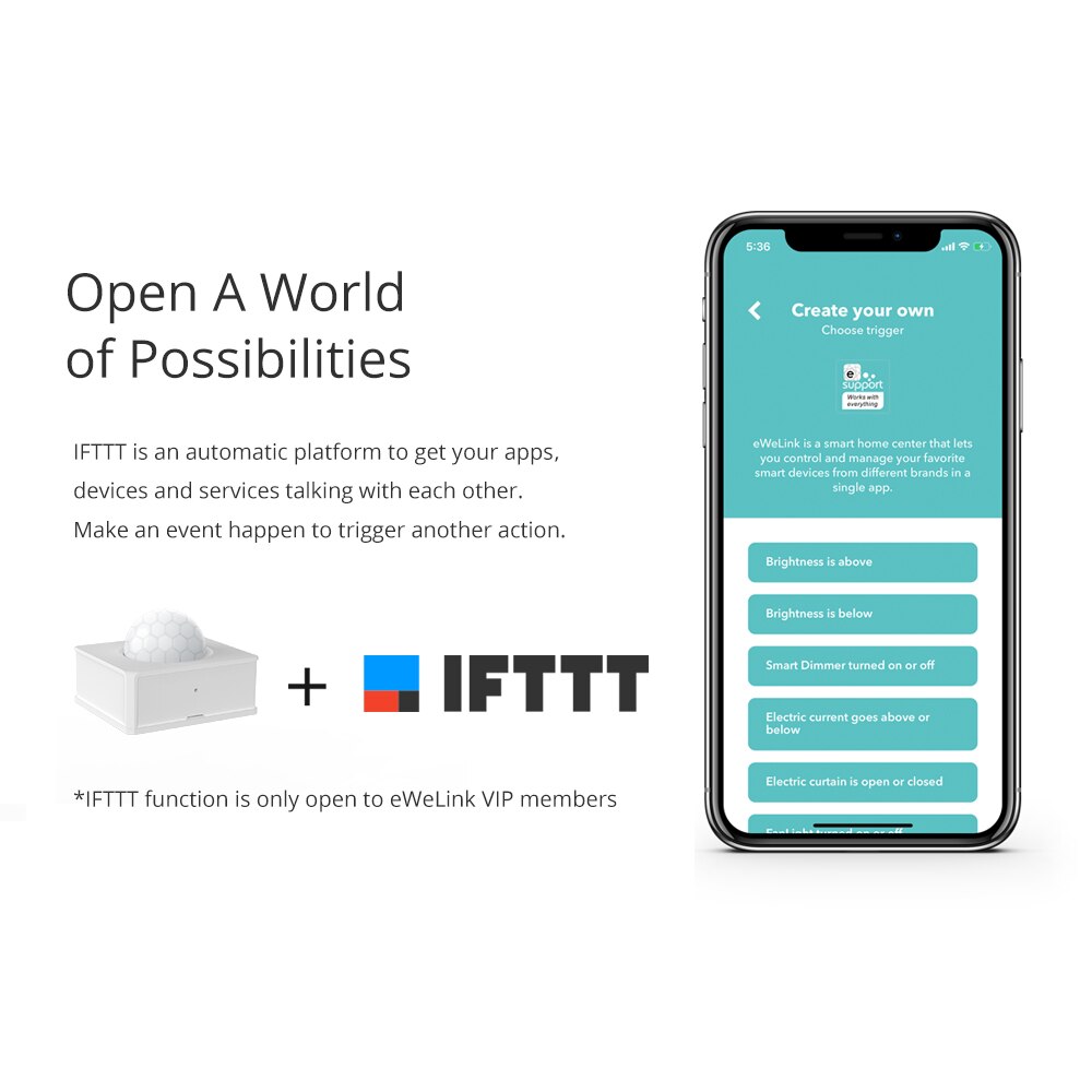 SONOFF PIR3-RF 433MHz Motion Sensor Arbeit mit RF Brücke Smart Szene Dual Modus Schalt Alarm Benachrichtigung über eWeLink IFTTT