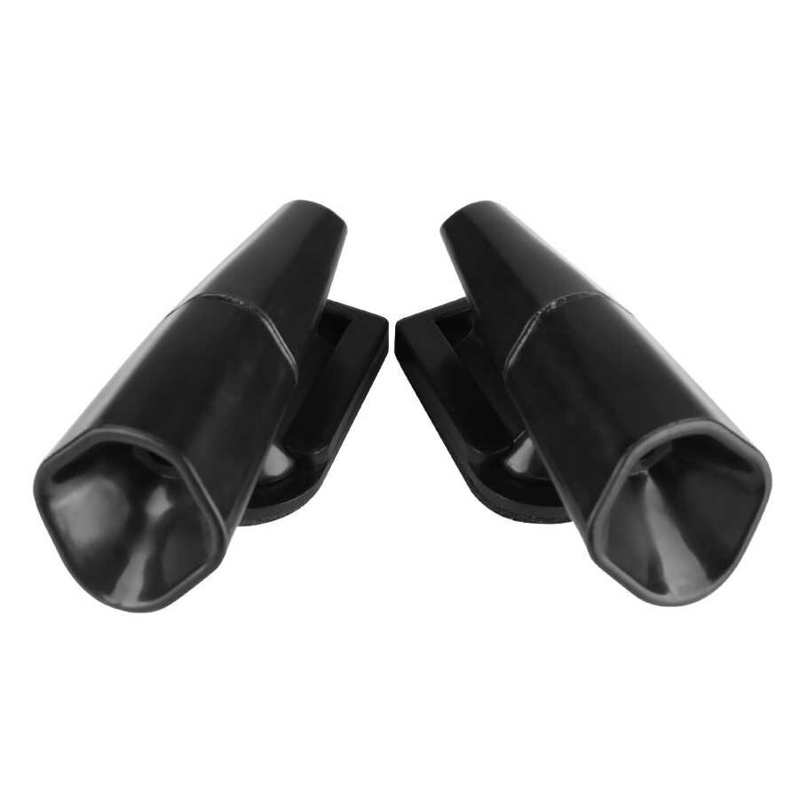 2Pcs Garden Automotive Cat Snake Mole Repellent Ultrasonic Wind Power Repeller: Black