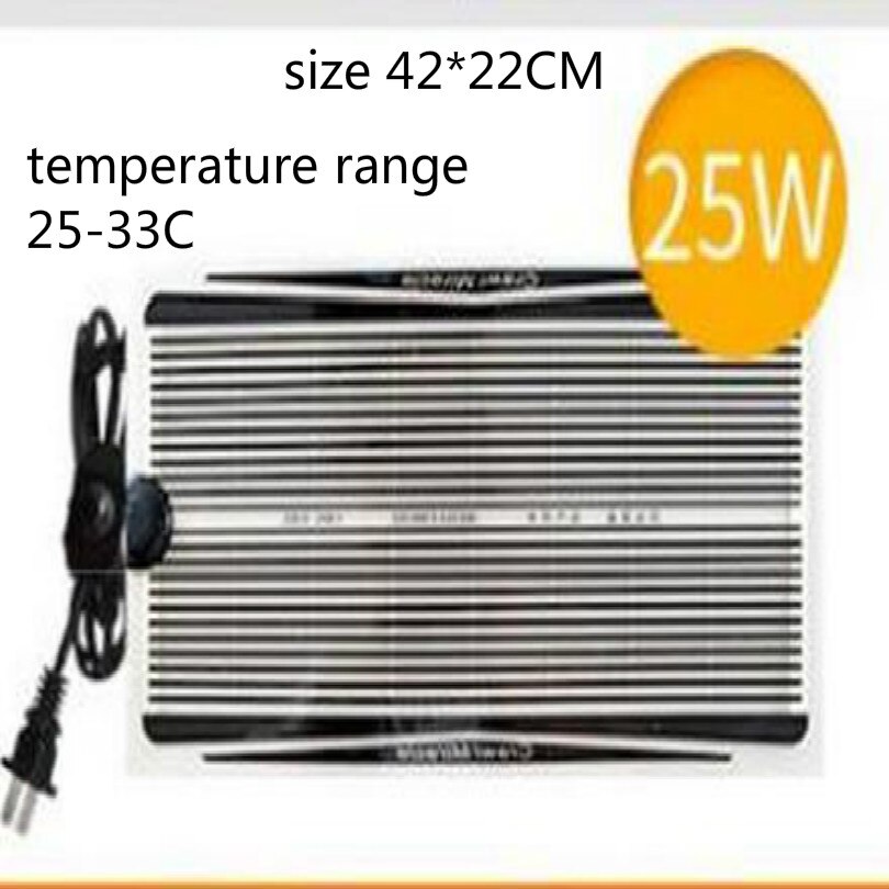 220v 5w-35w temperature range 25-34c reptile heat mat pet heat mat heating pad heating mat: Dark Khaki