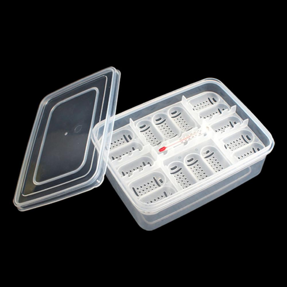 Pet Reptile Lizard Snake Gecko 16 Grids Egg Hatchery1 Breeding Box Case Incubator1