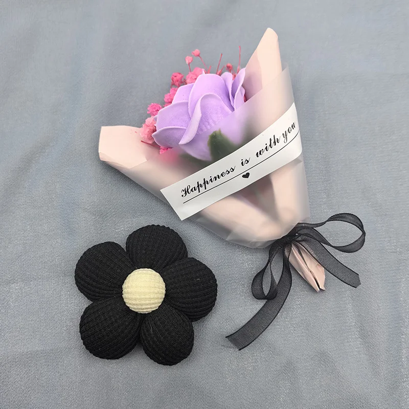 Flores para manualidades, 10 piezas, relleno de flores, tela de algodón hecha a mano, apliques acolchados, tocados, horquilla, parches, manualidades DIY: Láser brillante