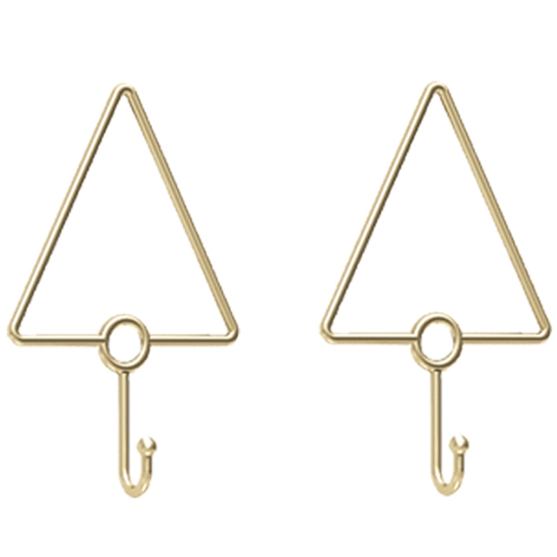 Golden Iron Haken Kapstok Gouden Enkele Handdoek Kleding Haken Voor Badkamer Keuken Garage Met Montage Schroeven: 2pcs
