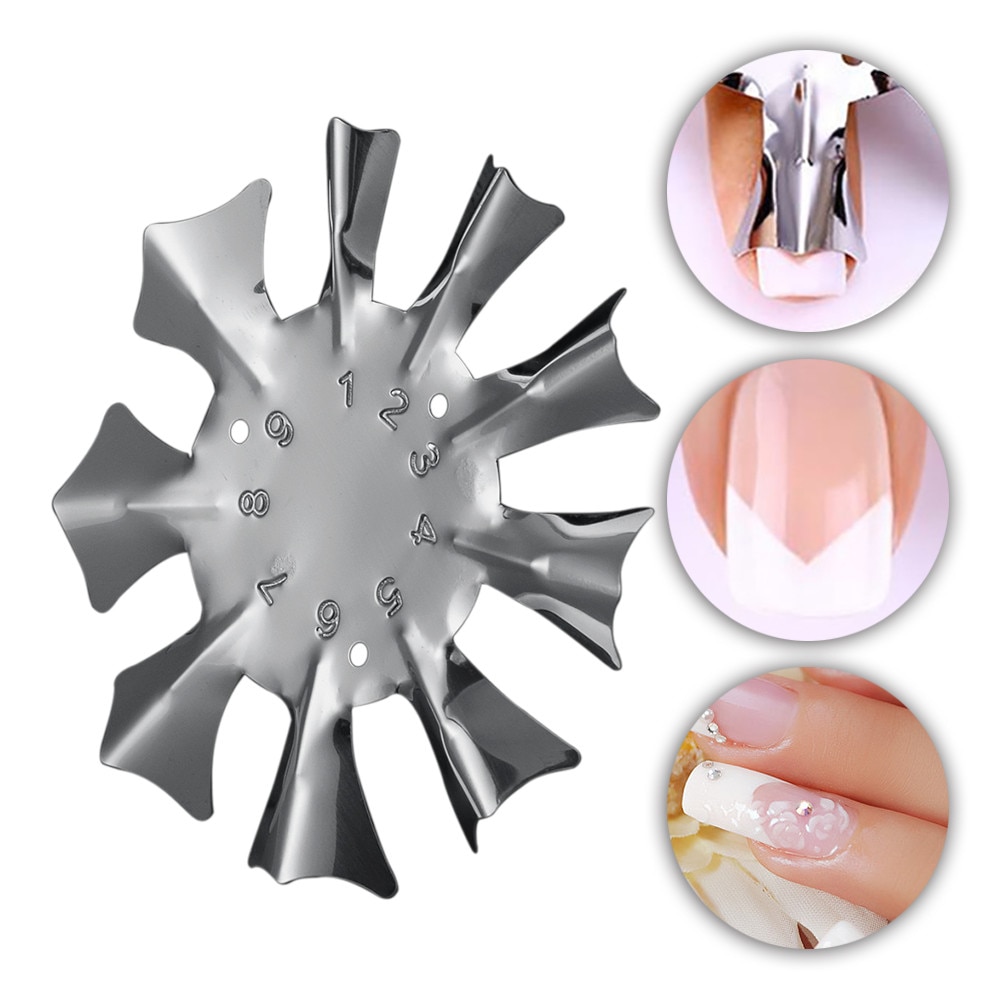 1Pc Nail DIY Easy French Line Edge Cutter Stencil Trimmer Tips Mould Plate Multi-size Manicure Nail Art Styling Tool