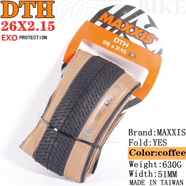 MAXXIS DTH(M147P) 26x2.3 26x2.15 20X1.75 Fodable Bicycle Tire MTB Mountain Bikes, EXO Fio 26x2.3 Bike Steel Tire In Bmx: 26X2.15 EXO