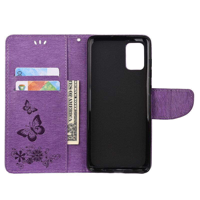 per Samsung galassia A02S custodia SM-A025 etui per Samsung A02S A02 S A 02 S portafoglio Flip coperchio Galaxya02s retrò farfalla pelle Capa