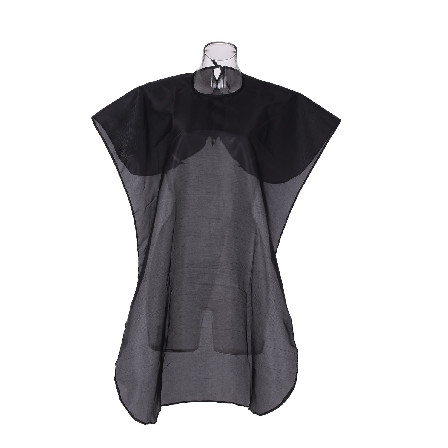 Frisørsalong frisørkappe salong frisørkappe frisørforkle med nakkebørste, svart