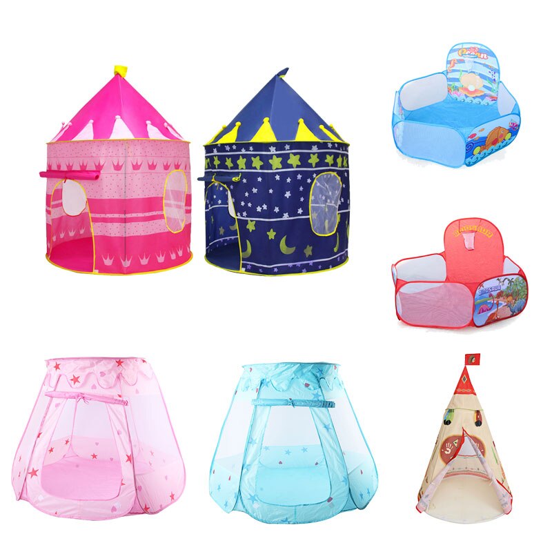 Baby Spielen Zelt Tragbare Faltbare Folding Zelt Kinder Spielen Haus Outdoor Spielzeug Zelte Burg Ozean Ball Pool für Baby Kinder